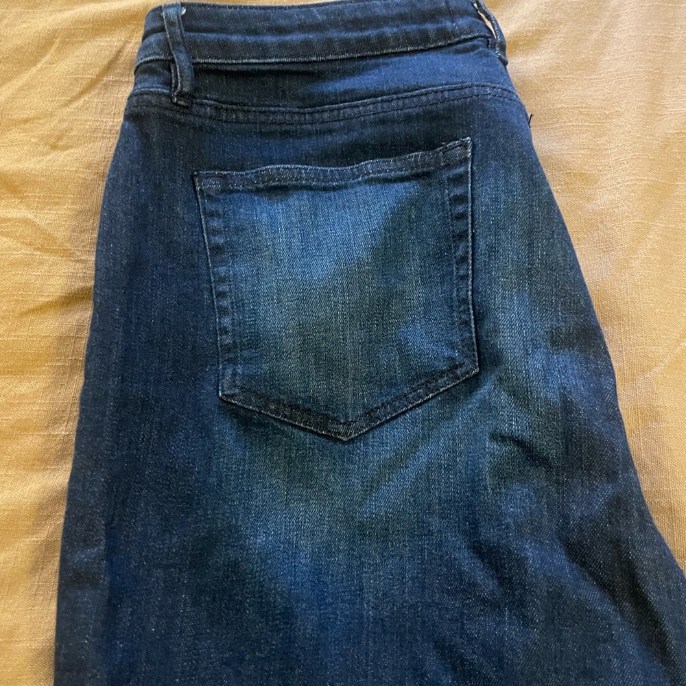LOFT Dark Blue Ankle Jeans - Picture 3 of 4